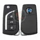 KeyDiy KD Flip Key Remote 3 Buttons Toyota Type B13 KeyDiy Remote Type B Series