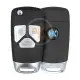 Keydiy kd flip key remote 3 buttons universal pcf audi type nb27 3 main