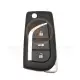 Xhorse xeto00en flip super remote key 3 buttons toyota style front