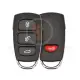 Xhorse xkhy24en wire remote key fob 4 button hyundai style