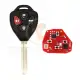 Xhorse xkto22en 4 buttons triangular second generation key with board
