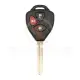 Xhorse wired head key remote 3 buttons toyota type xkto24en front