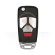 Xhorse xkau22en wired flip key remote 4 buttons audi style front