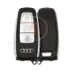 Original audi smart remote 3 buttons 4n0 959 754 am chrome