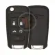 Chevrolet cruze 2010 2017 flip remote key 13531362 5 buttons