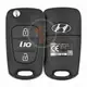 Genuine Flip Key Remote Hyundai i10 P/N: 95430 0X000 433MHz 2 Buttons Buttons 2
