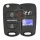 Genuine Hyundai Accent Flip Key Remote 2011 2014 P/N: 95430 1R110 Buttons 2