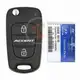 Genuine Hyundai Accent Flip Key Remote 2011 2014 P/N: 95430 1R110 Transponder Chip ID 46