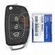 Genuine Hyundai Accent Flip Key Remote 2017 2018 P/N: 95430 1RAC1 Transponder Chip DST80