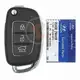 Mando a distancia original Hyundai Santa Fe Flip Key 2014 2018 P/N: 95430 2W410 Chip transpondedor DST80