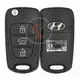 Genuine Hyundai Veracruz Flip Key Remote 2009 2013 P/N: 95430 3J900 Buttons 3