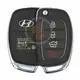 Genuine Hyundai Azera I40 Flip Key Remote 2013 P/N: 95430 3Z521 Buttons 4