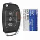 Genuine Hyundai i10 i20 Flip Key Remote 2013 2018 P/N: 95430 B9100 Transponder Chip ID 47