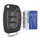 Véritable télécommande à clé rabattable Hyundai Creta 2021 2022 P/N : 95430 BV000 Puce de transpondeur ATMEL AES