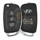 Genuine Hyundai Sonata Flip Key Remote 2015 2017 P/N: 95430 C1100 Buttons 3
