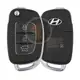 Mando Flip Key Original Hyundai Creta 2022 433MHz 3 Botones ID 8A Botones 3