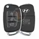 Genuine Hyundai GRAND I10 Flip Key Remote 2020 P/N: 95430 K6500 Buttons 3