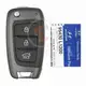 Mando a distancia original Hyundai Sonata Flip Key 2019 2021 P/N: 95430 L1200 Chip transpondedor DST80
