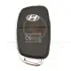 Genuine hyundai i20 2019 flip remote key 3 buttons 95430 c7900 back