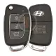 Genuine hyundai i20 2019 flip remote key 3 buttons 95430 c7900
