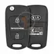 Genuine Kia Sportage Flip Key Remote 2005 2011 P/N: 95430 1F610 Transponder Chip PCF7936A