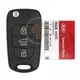 Genuine Kia Ceed Ceed Pro Flip Key Remote 2009 2012 P/N: 95430 1H510 Frequency 433MHz