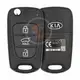 Genuine Kia Rio Flip Key Remote 2011 2017 P/N: 95430 1W051 433MHz Transponder Chip ID 4D