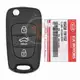 Original Kia Rio Klappschlüssel Fernbedienung 2011 2012 P/N: 95430 1W152 433 MHz Frequenz 433 MHz