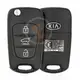 Genuine Kia Sorento Flip Key Remote 2009 2012 P/N: 95430 2P660 433MHz Transponder Chip ID 46