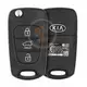 Mando a distancia original Kia Sorento Flip Key 2012 2014 P/N: 95430 2P910 Chip transpondedor Hitag 2 de 433MHz