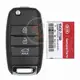 Genuine Kia Optima Sportage Flip Key Remote 2014 2017 P/N: 95430 2T580 Frequency 433MHz