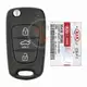 Mando a distancia original Kia Cadenza Flip Key 2014 2016 P/N: 95430 3R500 433MHz Frecuencia 433MHz