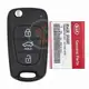 Genuine Kia Cadenza Flip Key Remote 2011 2012 P/N: 95430 3R600 433MHz Frequency 433MHz