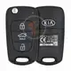 Genuine Kia Cadenza Flip Key Remote 2011 2012 P/N: 95430 3R600 433MHz Transponder Chip ID 46
