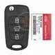 Genuine Kia Sportage Flip Key Remote 2010 2014 P/N: 95430 3U000 Buttons 3