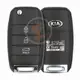 Genuine Kia Cerato Flip Key Remote 2014 2017 P/N: 95430 A7000 433MHz Battery Type CR2032