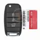 Genuine Kia Soul Flip Key Remote 2013 2018 P/N: 95430 B2200 433MHz Battery Type CR2032