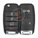 Genuine Kia Sorento Flip Key Remote 2015 2019 P/N: 95430 C5100 433MHz Panic Button Yes