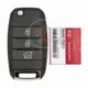 Mando a distancia original Kia Sorento Flip Key 2015 2019 P/N: 95430 C5211 433MHz Frecuencia 433MHz