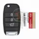 Genuine Kia Sonet Flip Key Remote 2021 2022 P/N: 95430 CC000 433MHz Frequency 433MHz