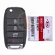 Mando a distancia original Kia Optima Flip Key 2016 2020 P/N: 95430 D4010 433MHz Botones 4