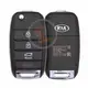 Mando a distancia original Kia Optima Flip Key 2016 2020 P/N: 95430 D4010 Botón de pánico de 433 MHz Sí