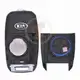 Mando a distancia original Kia Optima Flip Key 2016 2020 P/N: 95430 D4010 433MHz Frecuencia 433MHz