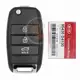 Mando a distancia original Kia Optima Flip Key 2016 2019 P/N: 95430 D4100 433MHz Frecuencia 433MHz