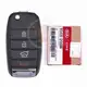 Genuine Kia Sportage Flip Key Remote P/N: 95430 D9000 433MHz Transponder Chip ID 46