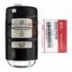 Genuine Kia Cadenza Flip Key Remote 2016 2020 P/N: 95430 F6100 433MHz Frequency 433MHz