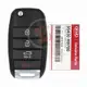 Genuine Kia Rio Flip Key Remote 2018 2021 P/N: 95430 H9700 433MHz Frequency 433MHz