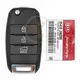 Genuine Kia Sportage Flip Key Remote 2013 2016 P/N: 95430 3W200 Frequency 433MHz