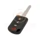 Mitsubishi asx outlander 2018 2020 head remote key 4 button 3d