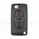Peugeot 407 Flip Key Remote 2006 2011 433MHz 3 Buttons Battery Type CR1620